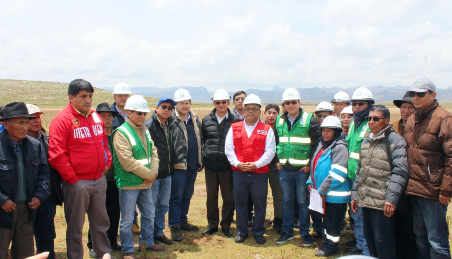 Activos Mineros inspecciona junto a viceministro de Gestión Ambiental y autoridades de las regiones de Pasco y Junín trabajos del Delta Upamayo