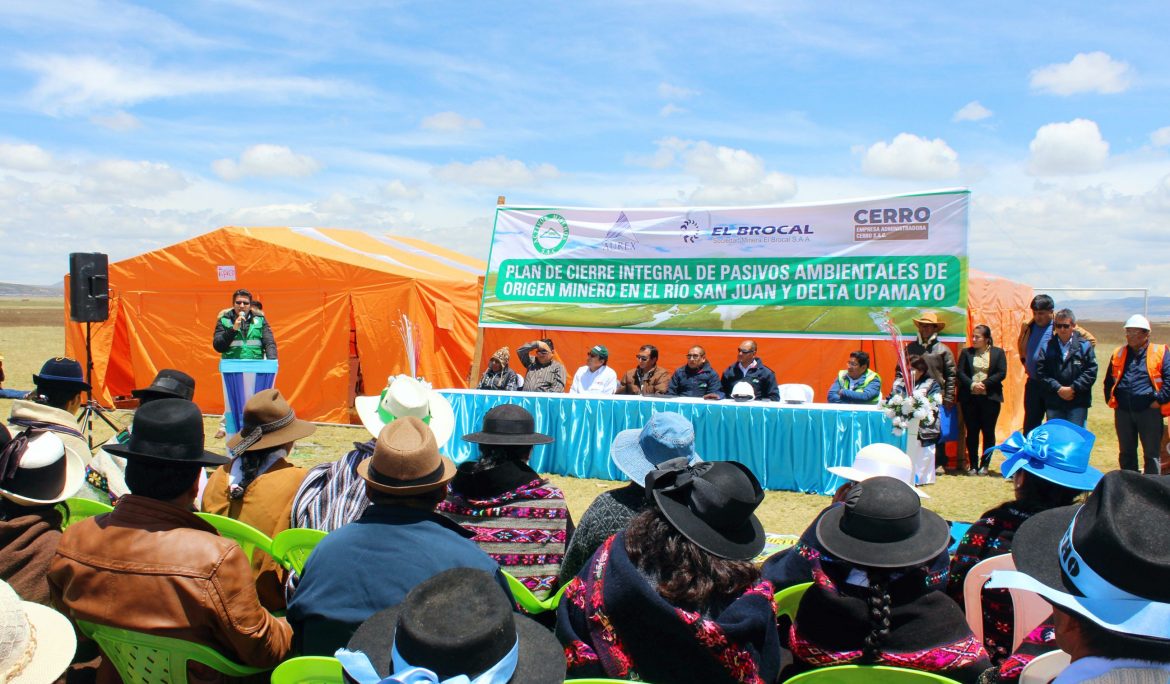 Autoridades y representantes de las comunidades de Pasco y Junín visitan plan de remediación ambiental Delta Upumayo