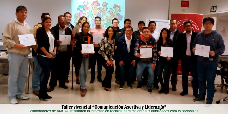 Activos Mineros realizó taller de comunicación asertiva para sus colaboradores