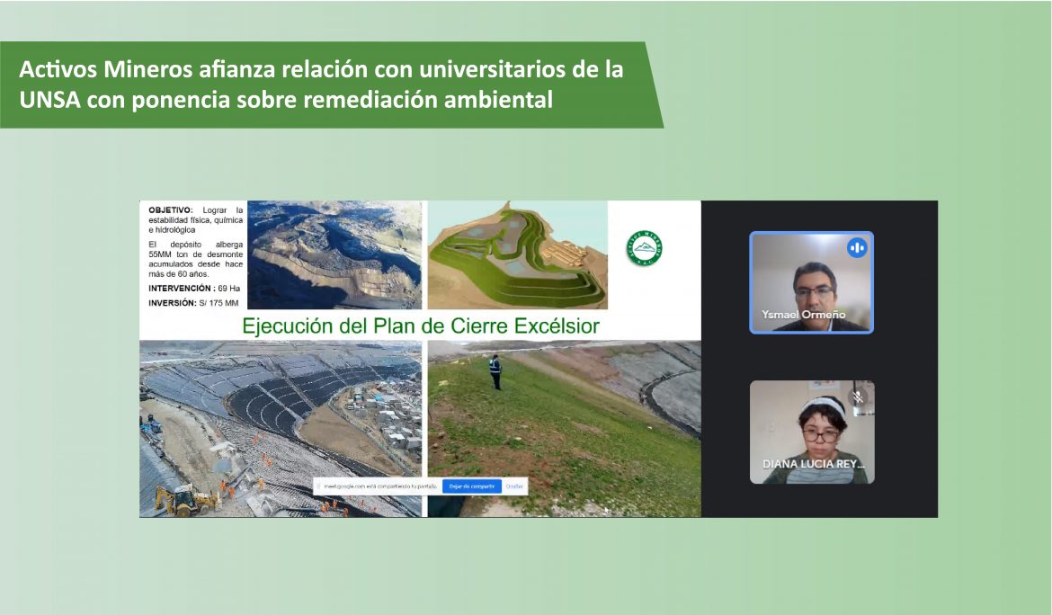 Activos Mineros afianza relación con universitarios de la UNSA con ponencia sobre remediación ambiental