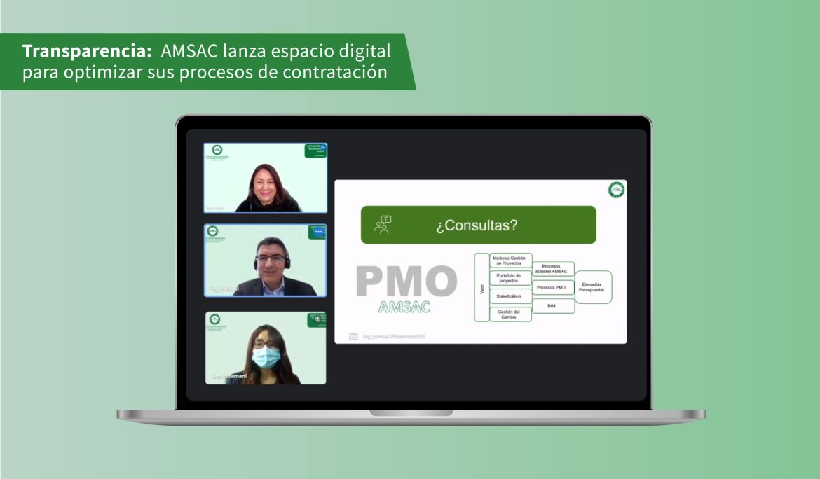 AMSAC lanza espacio digital para optimizar sus procesos de contratación