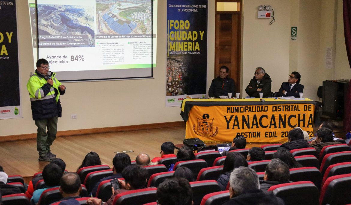 Pasco: AMSAC expuso sobre remediación ambiental minera en I Foro Ciudad y Minería
